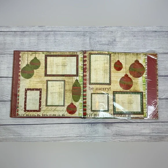 Christmas Scrapbook Album “Deck the Halls" Holiday Memory Book Merry Memories - Picture 9 of 13